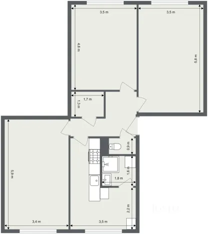 Prodej bytu 3+1, Liberec - Liberec XIV-Ruprechtice, Na Pískovně, 80 m2
