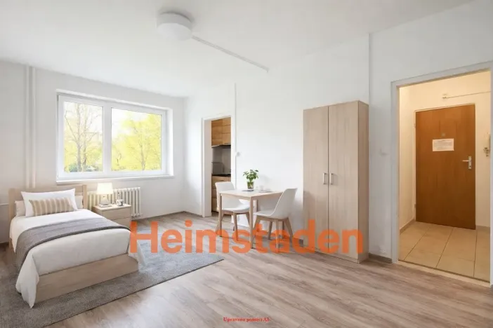 Pronájem bytu 1+kk, Ostrava - Poruba, Jilemnického náměstí, 23 m2