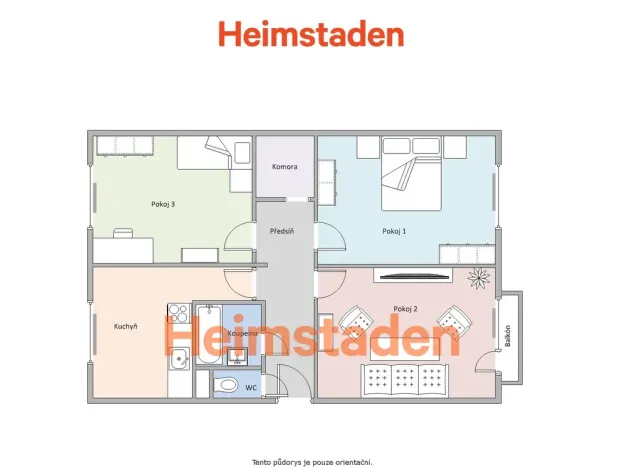 Pronájem bytu 4+kk, Frýdek-Místek - Frýdek, Růžový pahorek, 72 m2