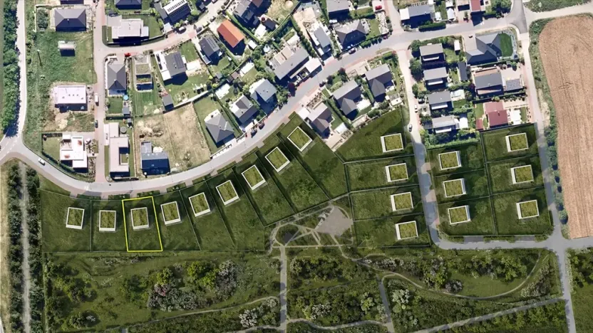 Prodej pozemku pro bydlení, Hrušovany u Brna, Pod Střediskem, 728 m2