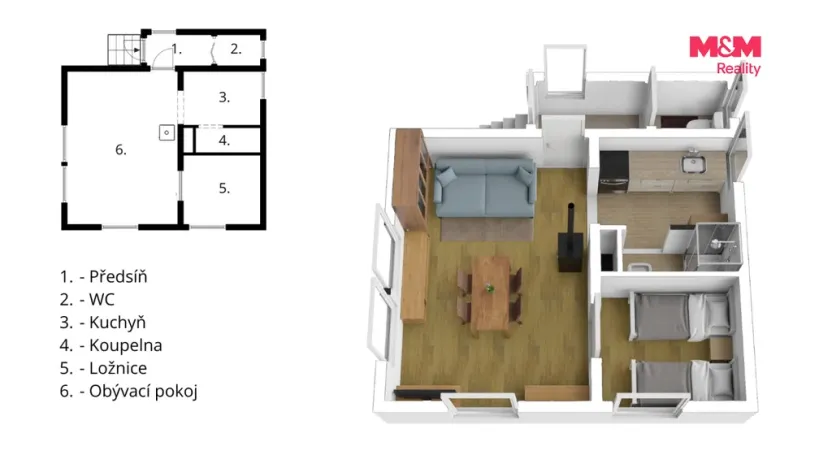 Prodej chaty, Smržov, 41 m2