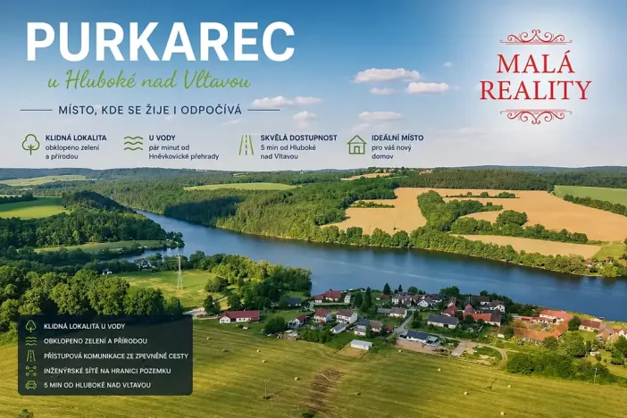 Prodej pozemku pro bydlení, Hluboká nad Vltavou, 912 m2