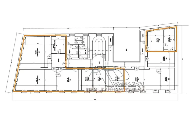 Pronájem kanceláře, České Budějovice, Kanovnická, 210 m2
