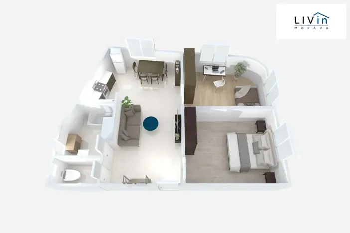 Pronájem bytu 3+kk, Olomouc, Husitská, 55 m2