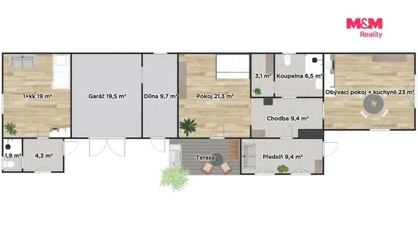 Prodej rodinného domu, Býchory, 98 m2