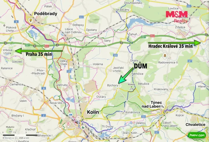 Prodej rodinného domu, Býchory, 98 m2