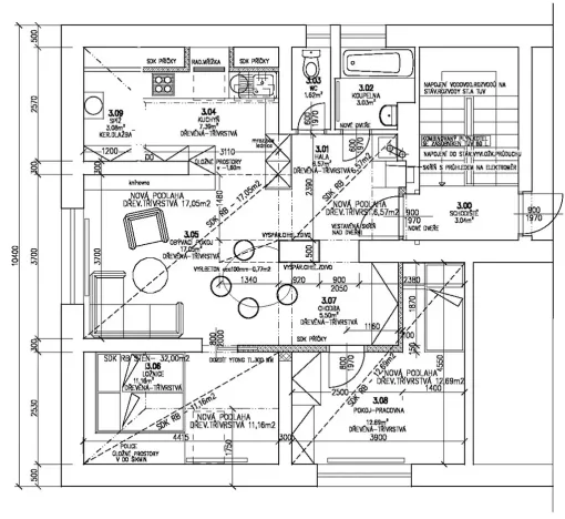 Pronájem bytu 3+kk, Říčany, nám. Československé armády, 65 m2
