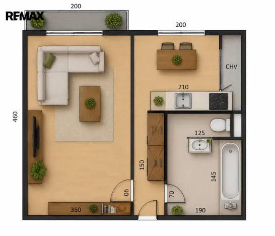 Prodej bytu 1+1, Bojkovice, Mánesova II, 30 m2