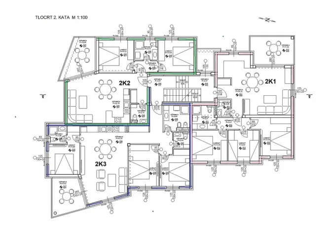 Prodej bytu 4+kk, Tribunj, Chorvatsko, 100 m2