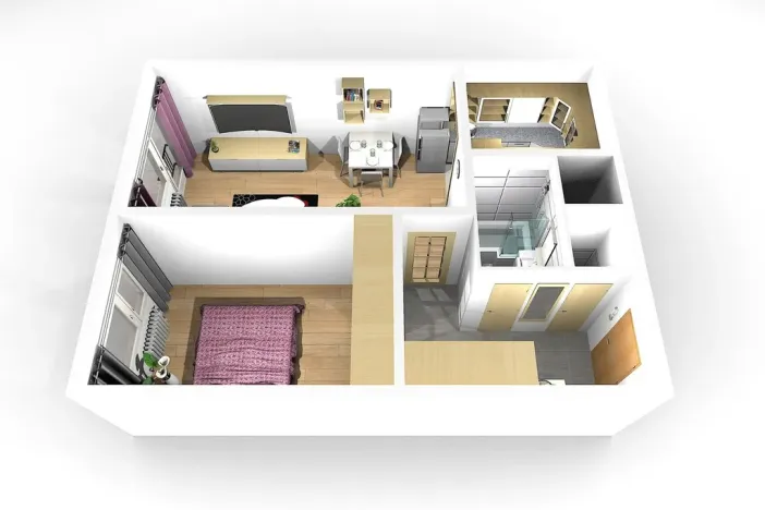 Prodej bytu 2+kk, Praha - Kobylisy, Slancova, 45 m2