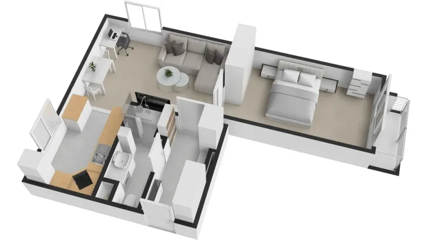 Pronájem bytu 2+1, Mělník, Studentská, 54 m2