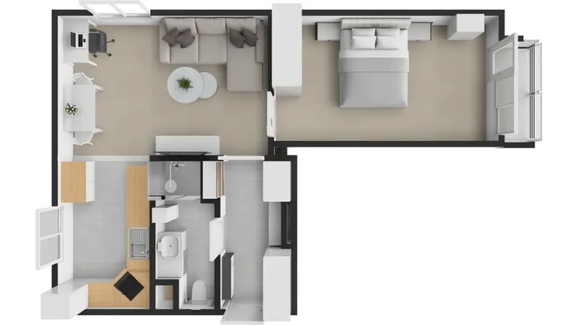 Pronájem bytu 2+1, Mělník, Studentská, 54 m2