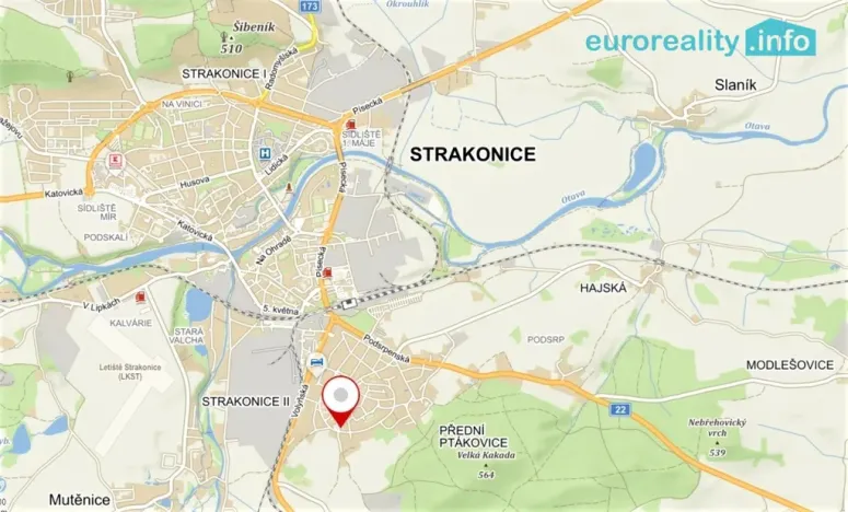 Pronájem bytu 2+kk, Strakonice, U Zahrádek, 46 m2