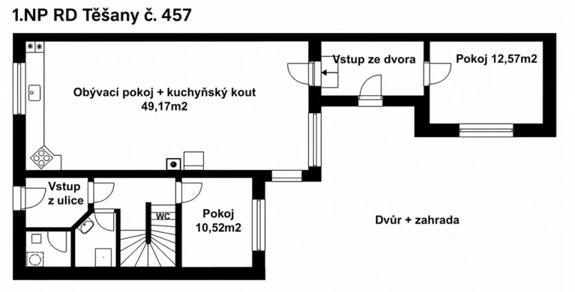 Prodej rodinného domu, Těšany, 164 m2