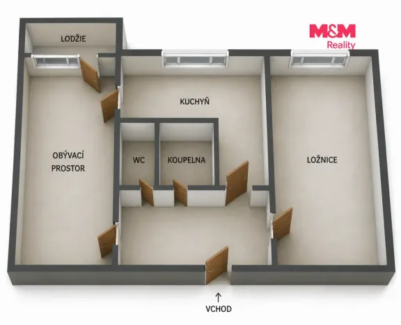 Prodej bytu 2+1, Karviná - Ráj, U Lesa, 54 m2