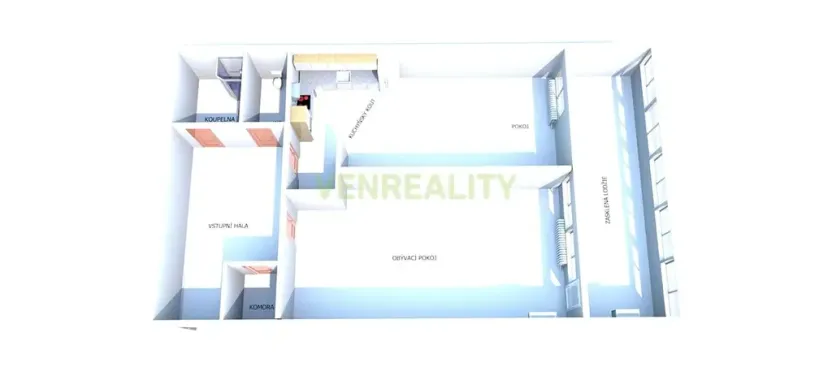 Prodej bytu 2+kk, Praha - Bohnice, Ratibořská, 43 m2