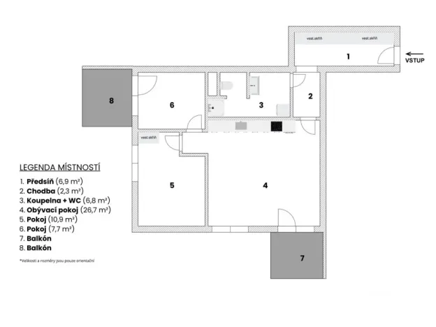 Prodej bytu 3+kk, Boskovice, Otakara Kubína, 64 m2