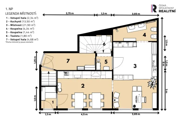 Prodej atypického bytu, Praha - Radotín, Ametystová, 116 m2