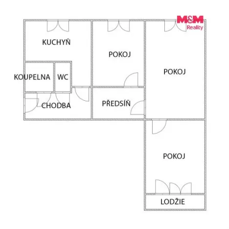 Prodej bytu 3+1, Jirkov, Alešova, 76 m2