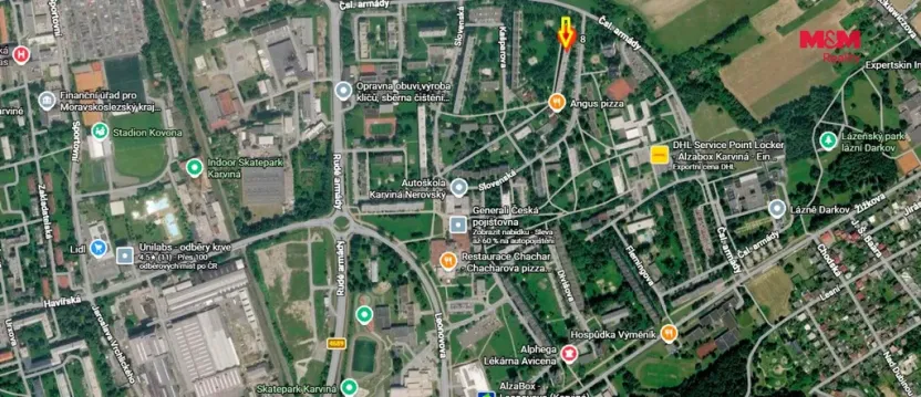 Pronájem bytu 2+1, Karviná - Hranice, Slovenská, 53 m2