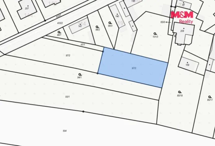 Prodej pozemku pro bydlení, Martiněves - Radešín, 1308 m2