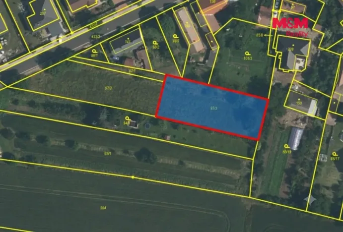 Prodej pozemku pro bydlení, Martiněves - Radešín, 1308 m2