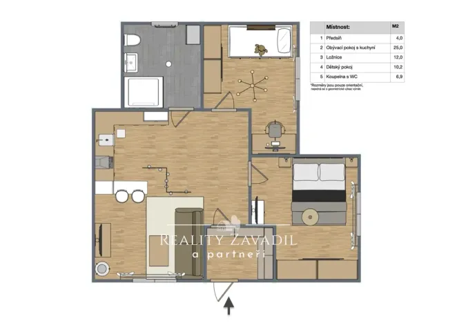 Prodej bytu 3+kk, Praha - Kyje, Světská, 58 m2