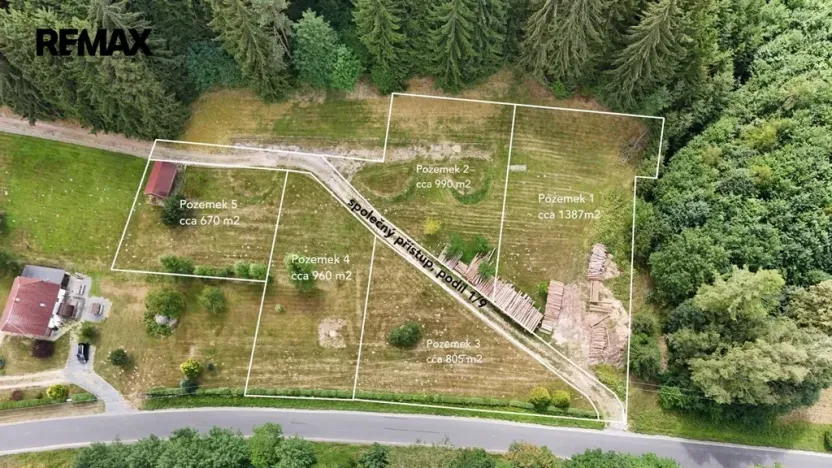Prodej pozemku pro bydlení, Borušov, 805 m2