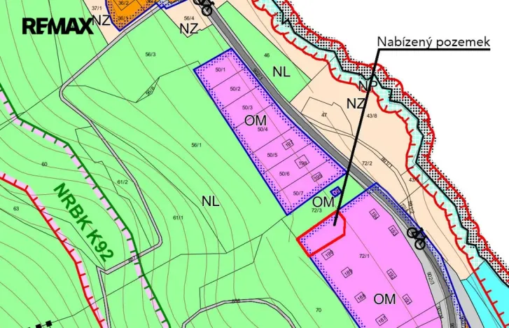 Prodej pozemku pro bydlení, Borušov, 1172 m2