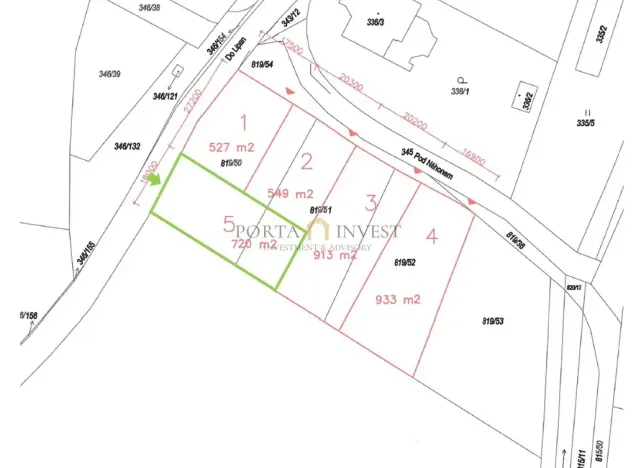 Prodej pozemku pro bydlení, Praha - Kolovraty, Do Lipan, 720 m2