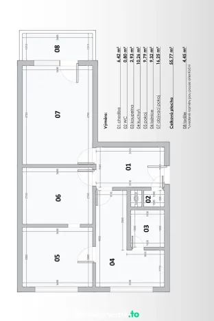 Pronájem bytu 3+1, Znojmo, Dukelských bojovníků, 56 m2