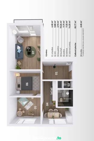 Pronájem bytu 3+1, Znojmo, Dukelských bojovníků, 56 m2