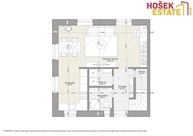 Prodej rodinného domu, Chvatěruby, 87 m2