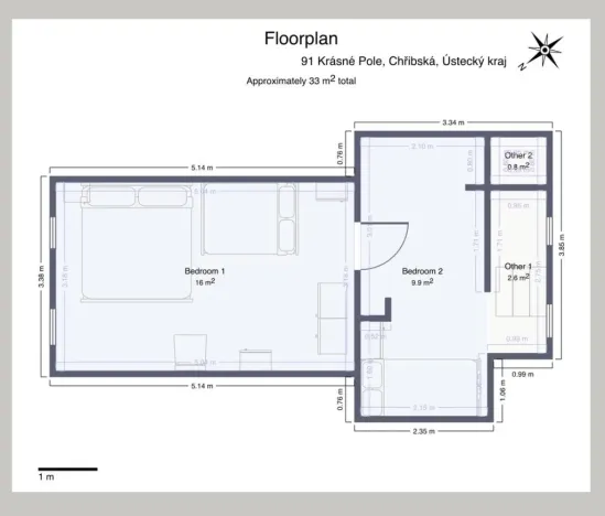 Prodej chalupy, Chřibská - Krásné Pole, 95 m2