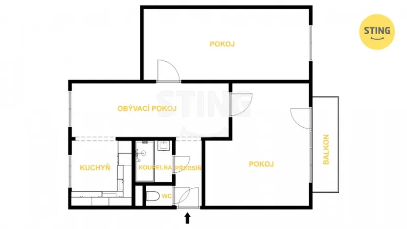 Prodej bytu 3+1, Olomouc - Nová Ulice, tř. Míru, 66 m2