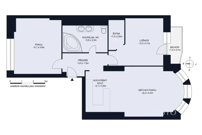 Prodej bytu 3+kk, České Budějovice - České Budějovice 6, Mánesova, 84 m2