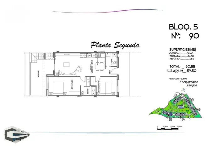 Prodej bytu 3+kk, Guardamar del Segura, Alicante, Španělsko, 80 m2