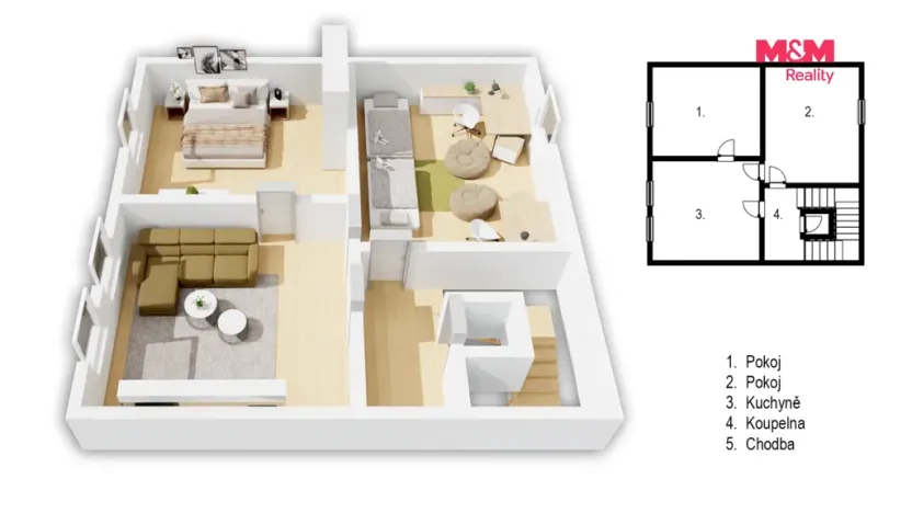 Prodej rodinného domu, Opočno, Nádražní, 120 m2