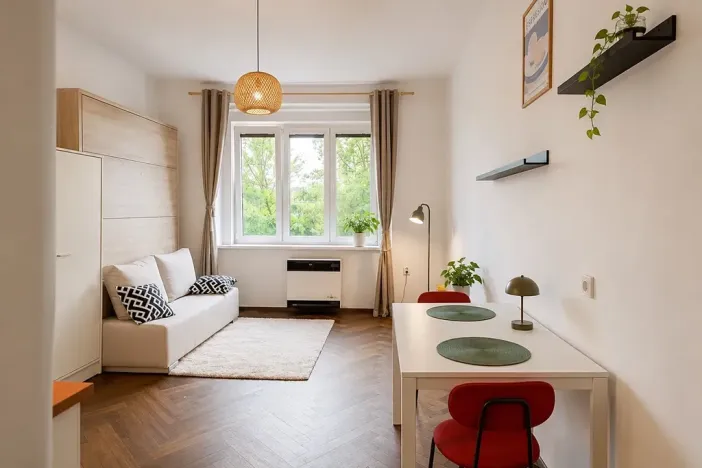 Pronájem bytu 1+kk, Praha - Holešovice, Tovární, 31 m2