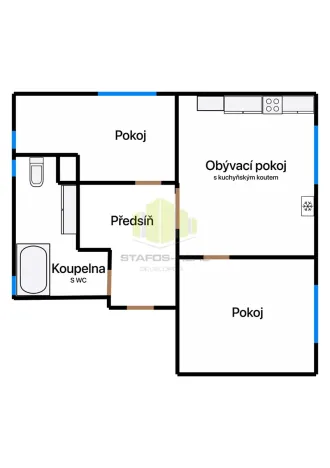Pronájem bytu 3+kk, Litovel, 65 m2