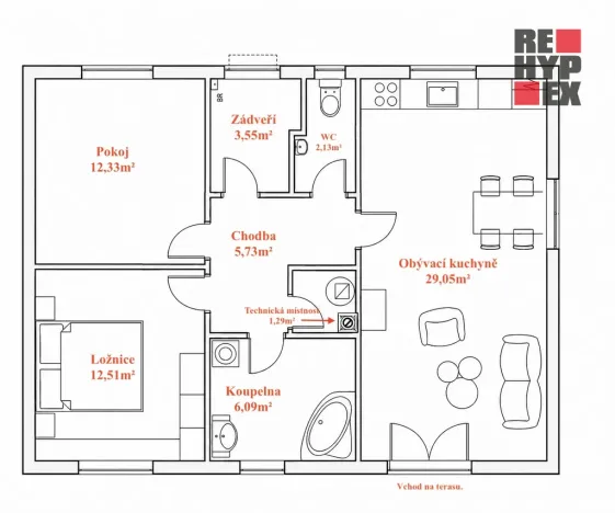 Prodej rodinného domu, Žiželice, Pod Vinicí, 72 m2