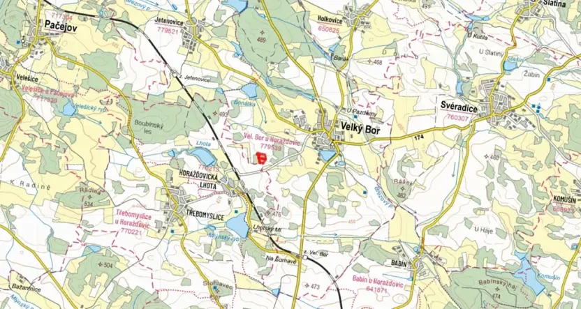 Prodej lesa, Velký Bor, 16139 m2