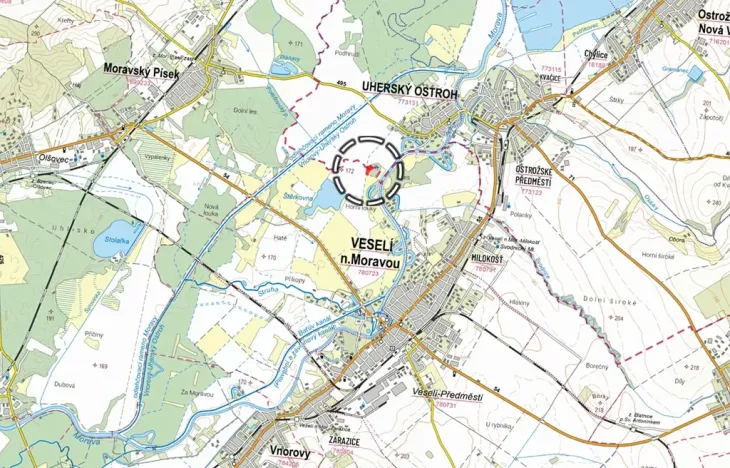 Prodej louky, Veselí nad Moravou, 6378 m2