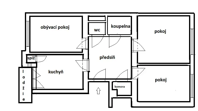 Prodej bytu 3+1, Praha - Žižkov, Biskupcova, 86 m2