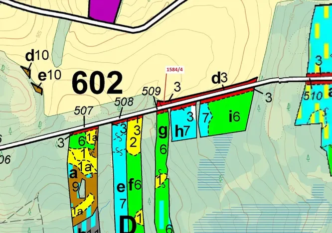Dražba lesa, Nová Bystřice, 260 m2