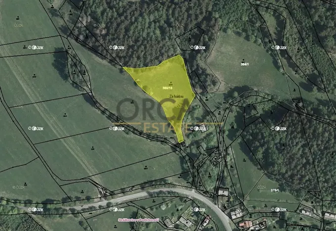 Prodej podílu louky, Malé Svatoňovice, 3133 m2
