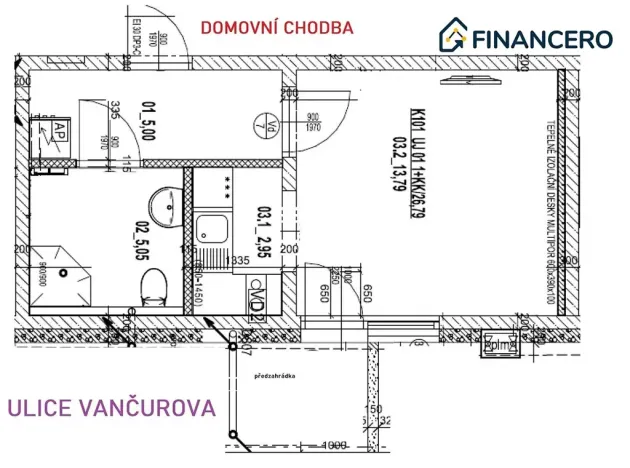 Prodej bytu 1+kk, Brno, Vančurova, 27 m2