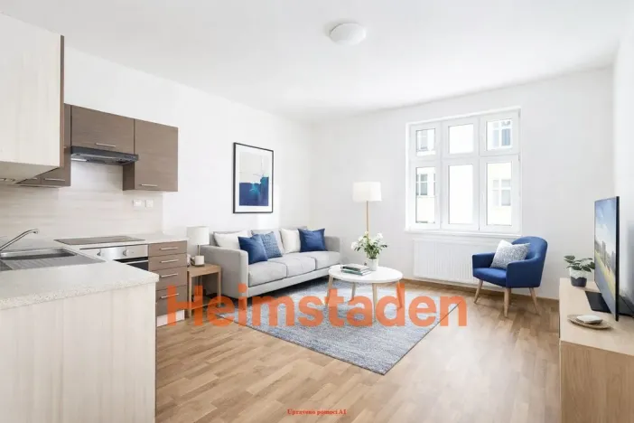 Pronájem bytu 2+kk, Ostrava - Moravská Ostrava, Veleslavínova, 51 m2
