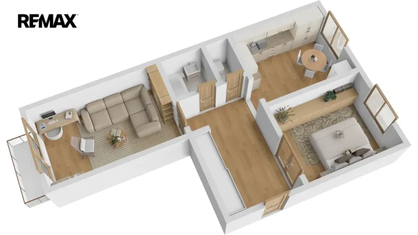 Prodej bytu 2+1, Náchod, Komenského, 58 m2