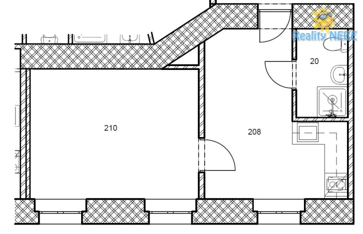 Pronájem bytu 1+1, Praha - Žižkov, Chelčického, 33 m2